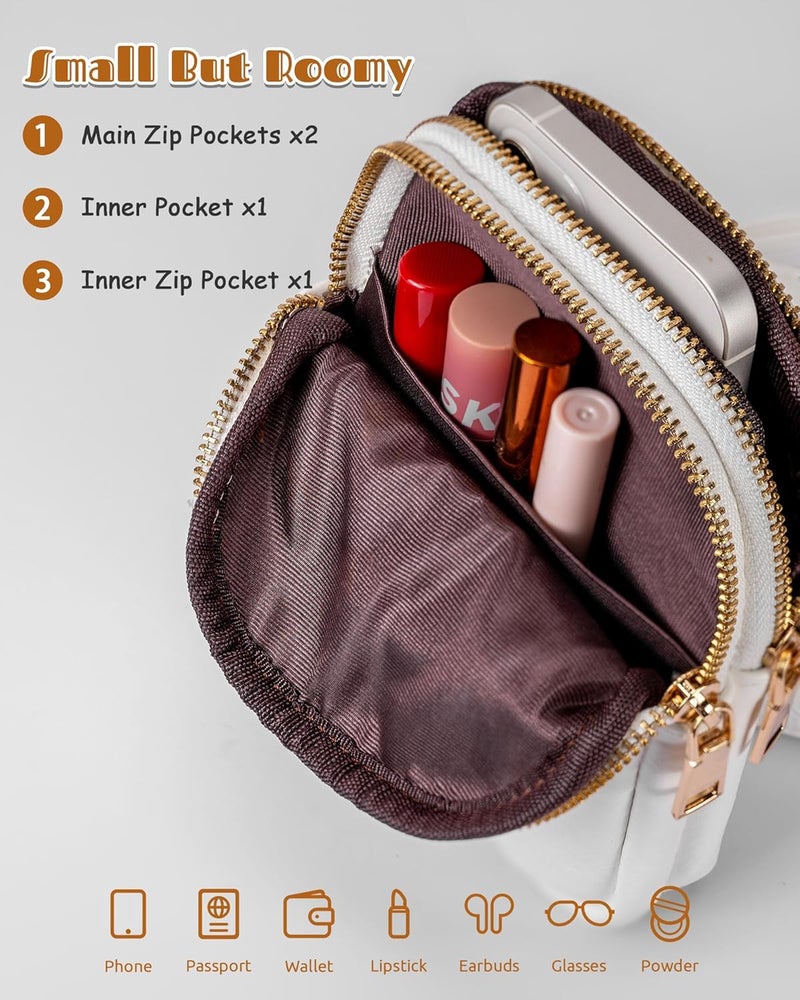 Freesya Store Personalized Bridesmaid Gifts for Teen Girls Women, Cute Sling Purse for Women Girls, Handsfree Travel Crossbody Bags, Monogrammed Handbag, Graduation Gift, Fashion Trendy Stuff - Image 2